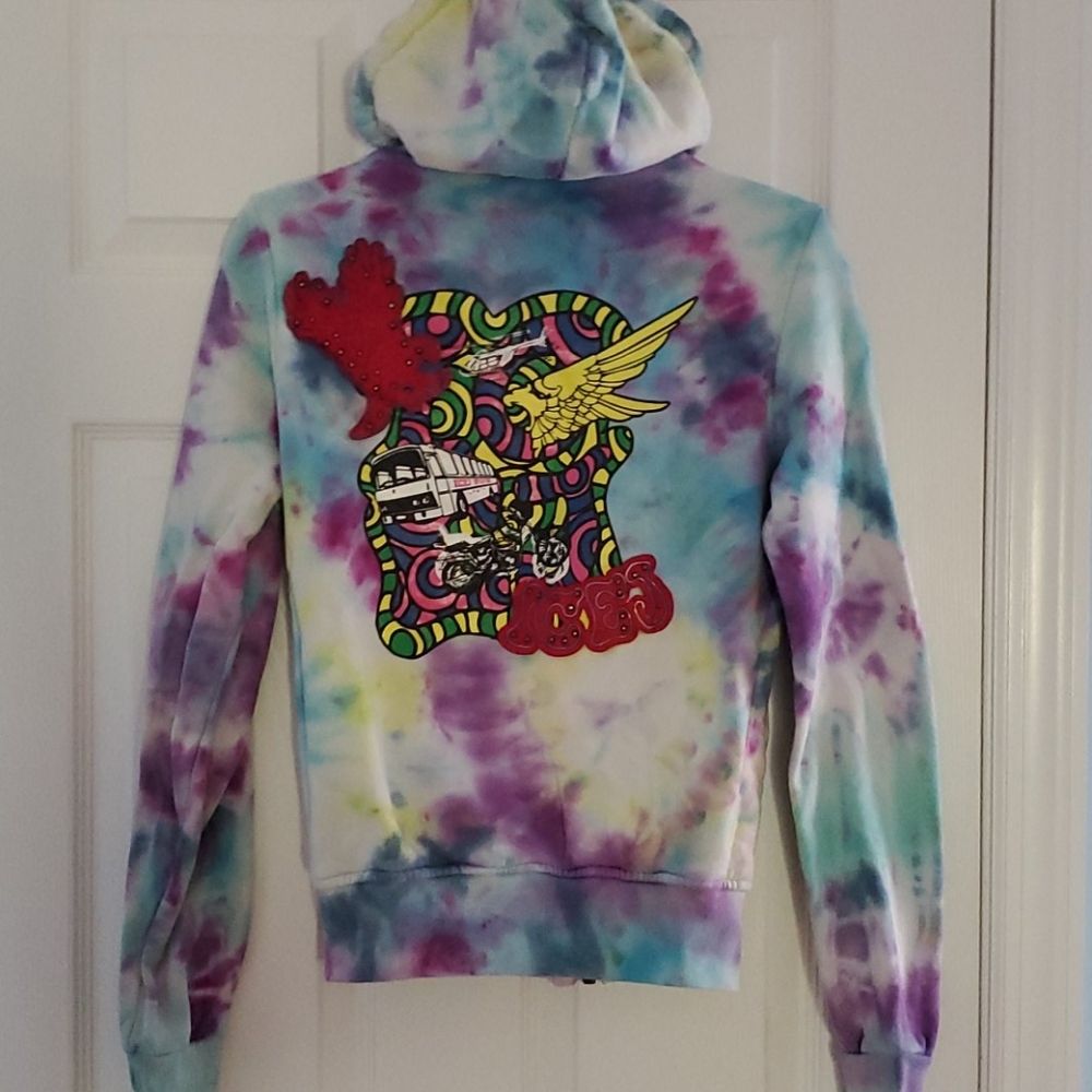 One of a kind zip up hoodie